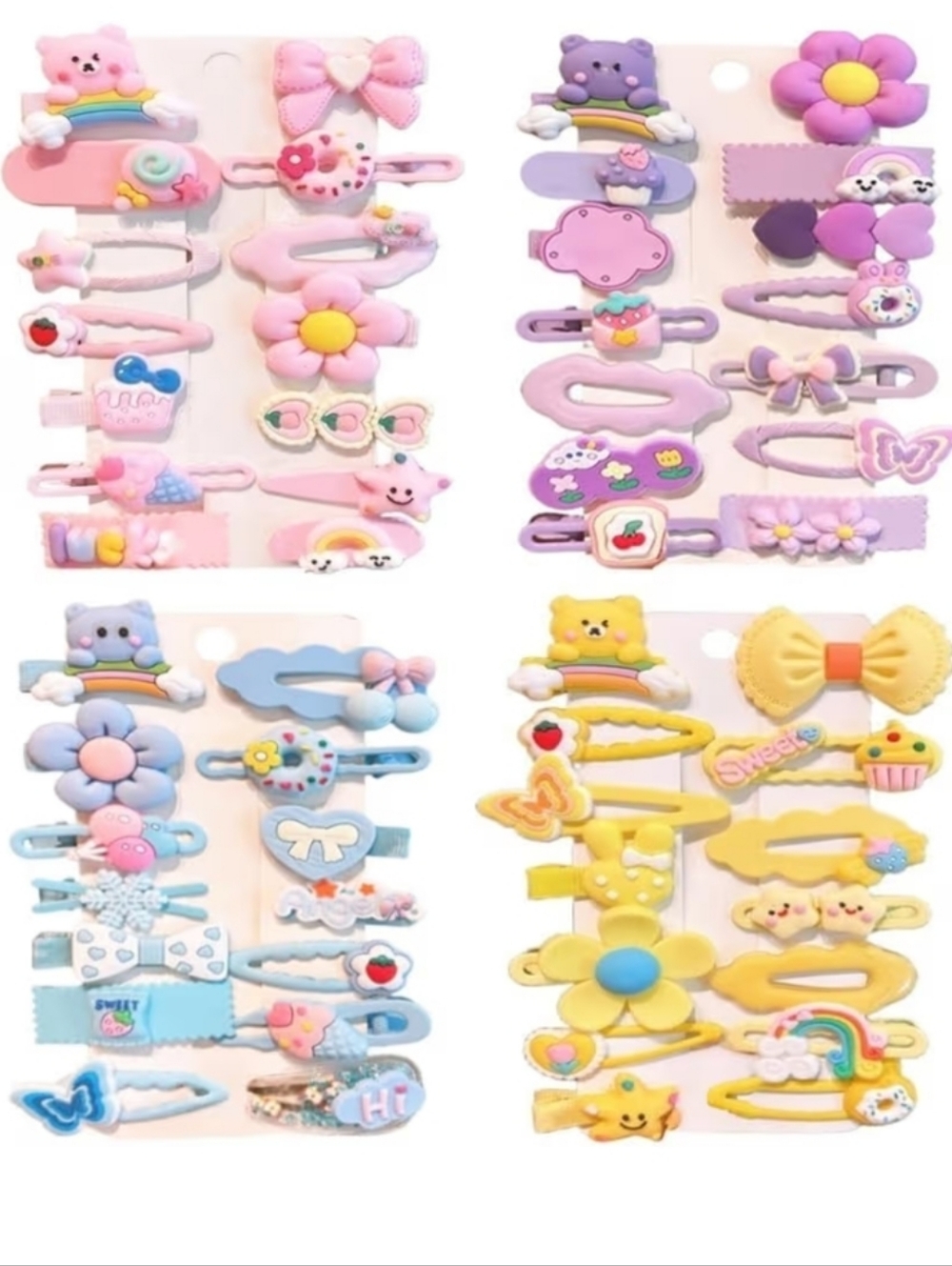 56 pcs Girl Hair Clip Set — Pastel